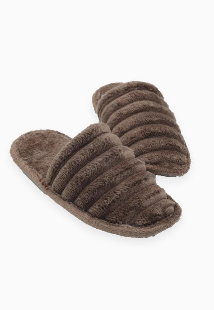 Papuci de Casă pentru Damă, Maro, Engros